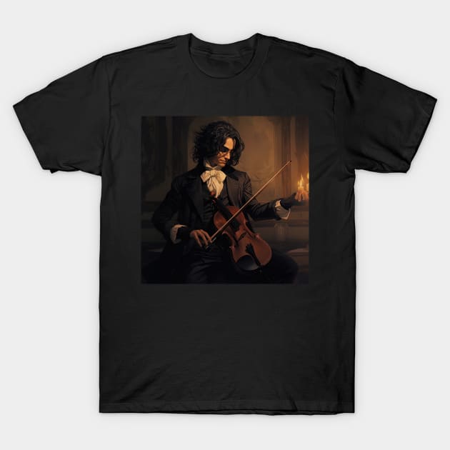 Niccolò Paganini T-Shirt by ComicsFactory